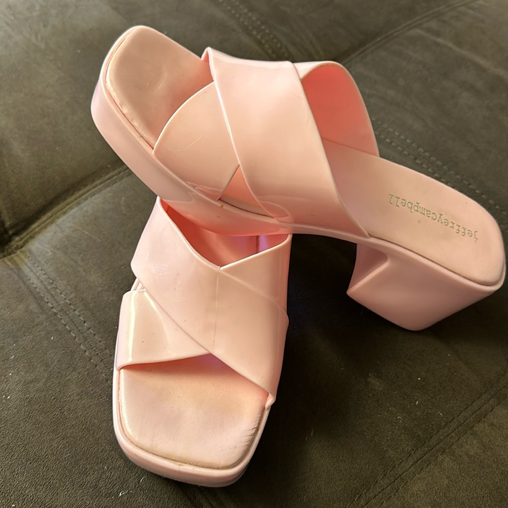 Jeffrey Campbell Pink platforms size 7